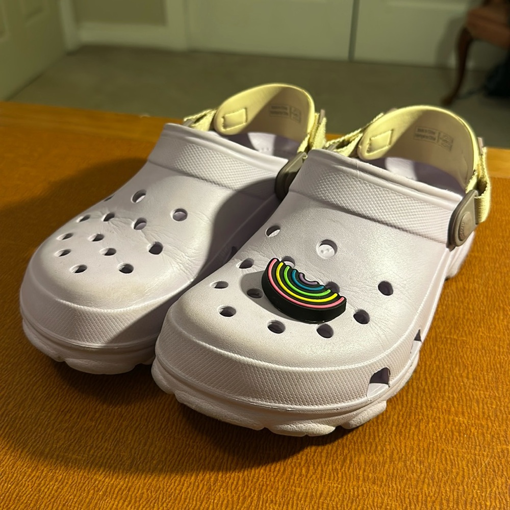 Lilac Purple‎ Crocs with Adjustable Strap Size 5